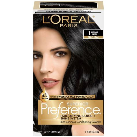 loreal black hair color